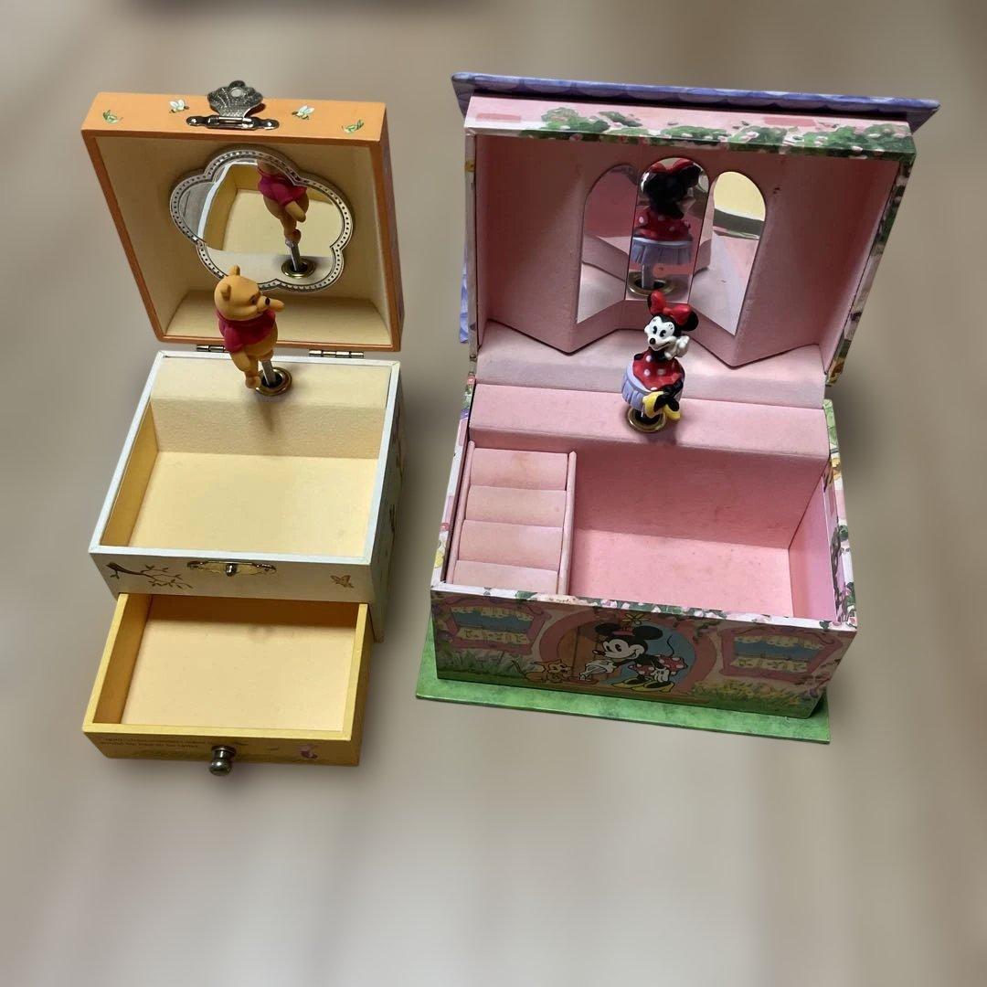 平成レトロディズニーミニちゃんオルゴール 鏡付プーさん オルゴール 2