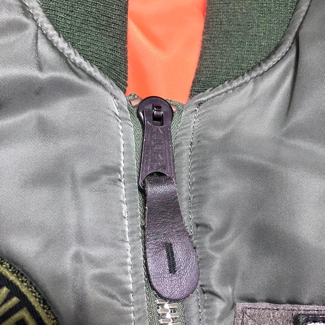 し*う様 【美品レア】ALPHA×GOD WIND 神風 MA-1 フライトジャ