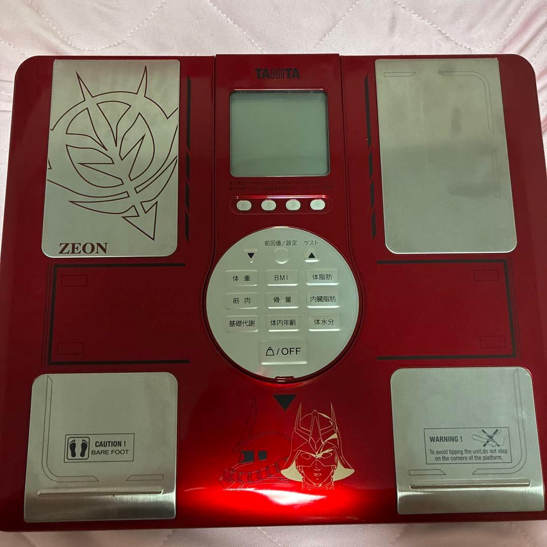 タニタ 体組成計 体重計 ジャンク品 シャア・アズナブル ガンダム 池田