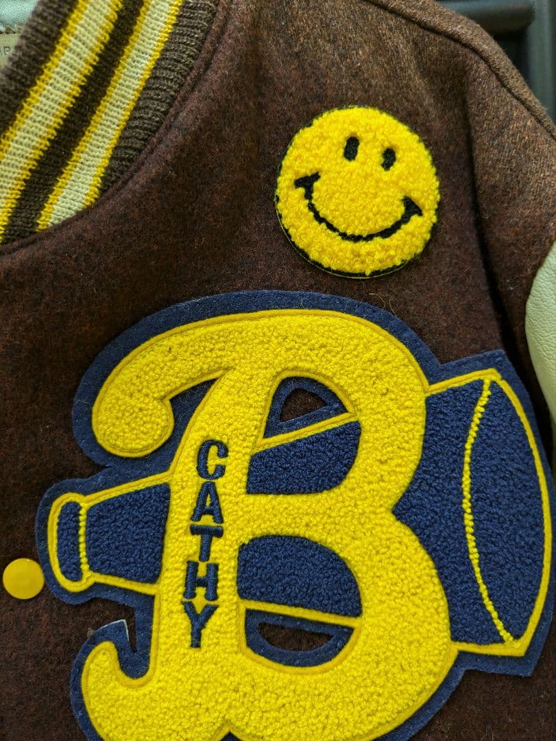 ゴールデンベアー☆袖革スタジャン