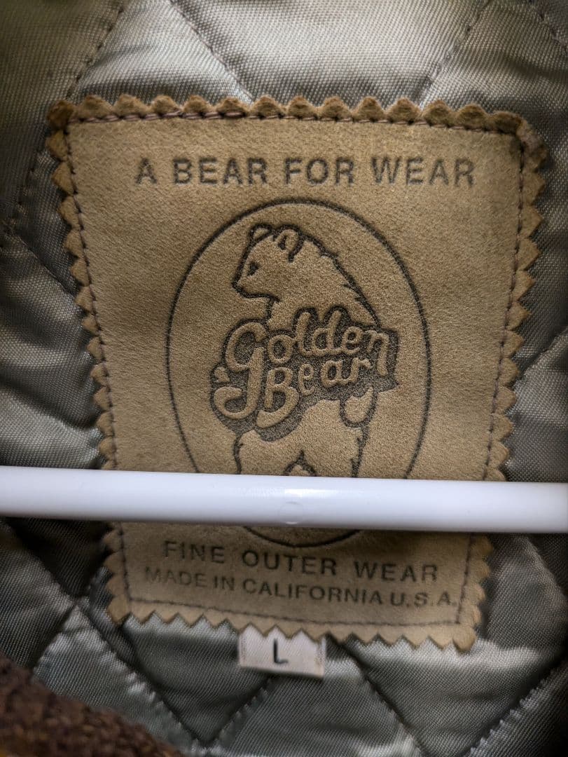 ゴールデンベアー☆袖革スタジャン