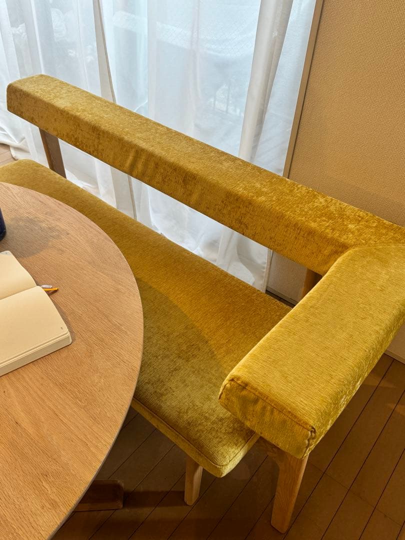 LIVING HOUSE モコア カウチ ベンチ　無垢材