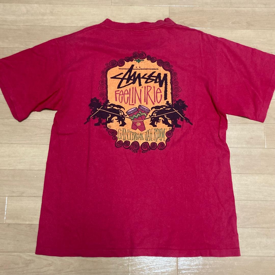 80S OLD STUSSY FEELIN IRIE RASTA TEE 黒タグ - メルカリ
