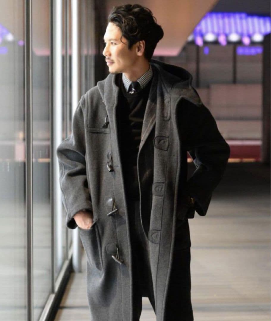 英国製 ブルックスブラザーズ ダッフルコート ヘリンボーン - メルカリ