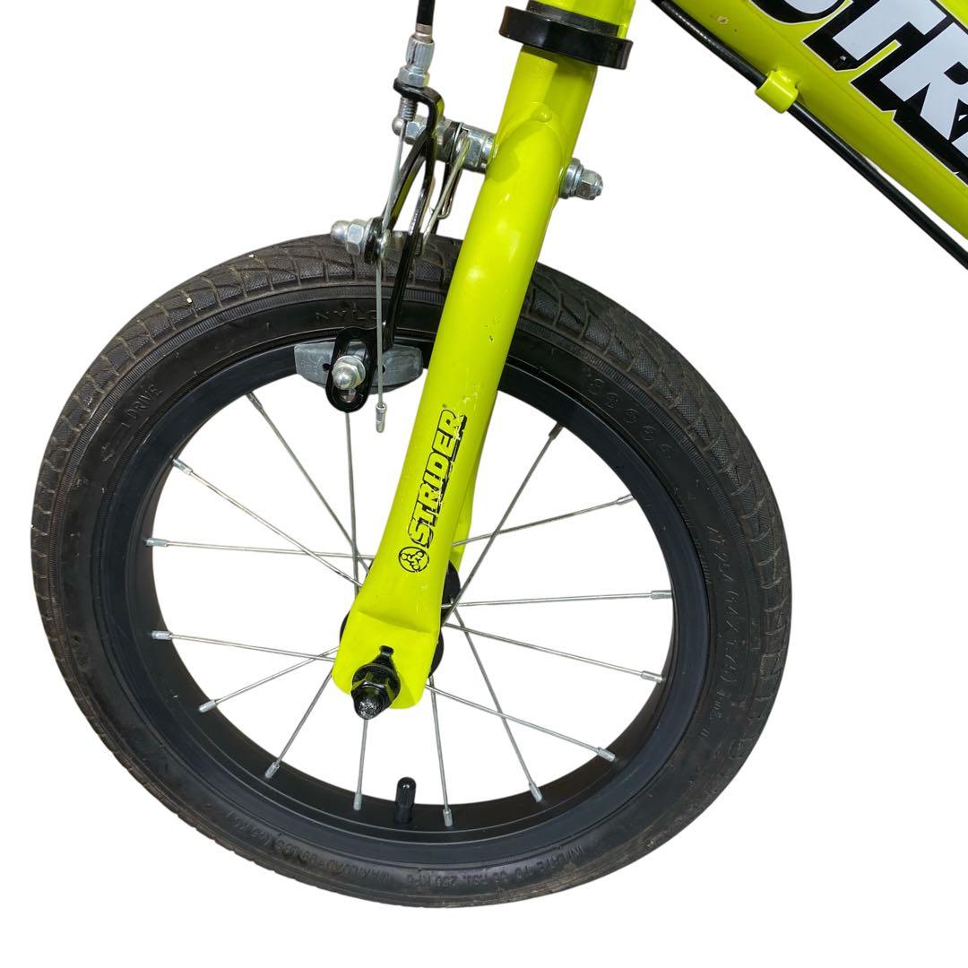 【美品】STRIDER 14X ライムイエロー キッズバイク 14インチ　限定色