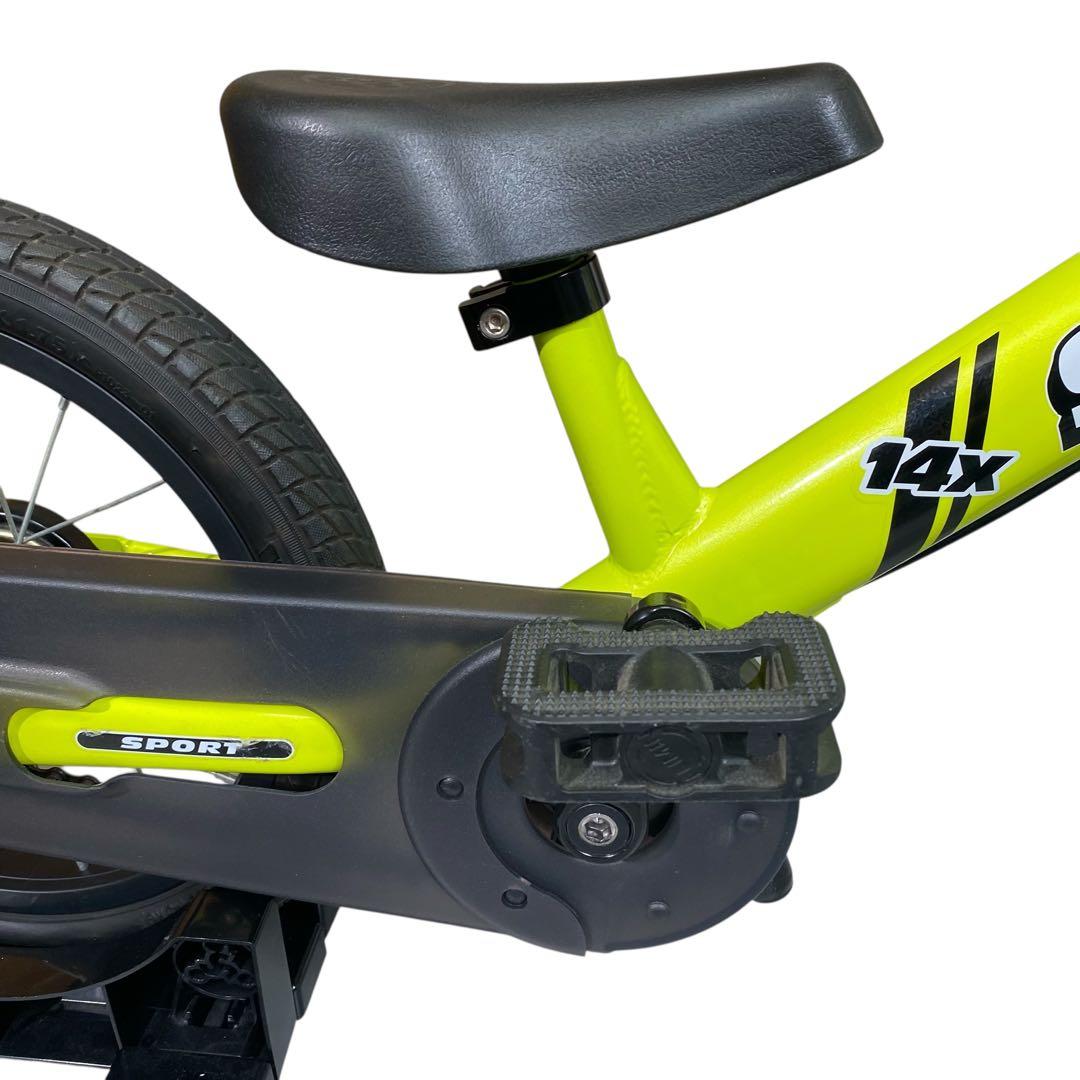 【美品】STRIDER 14X ライムイエロー キッズバイク 14インチ　限定色