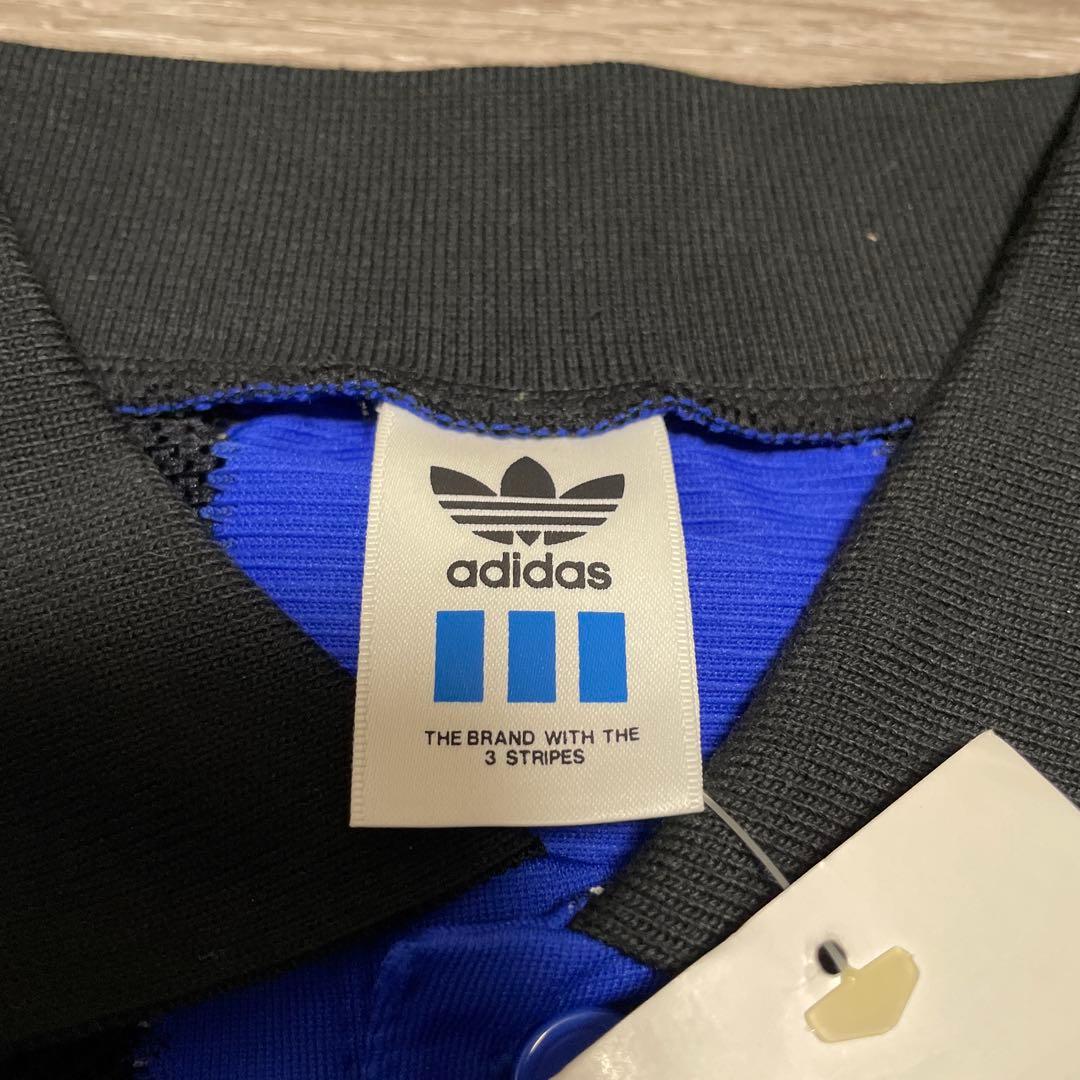 激レア デッドストック80 90s デサント製Adidasトレフォイルロゴシャツ