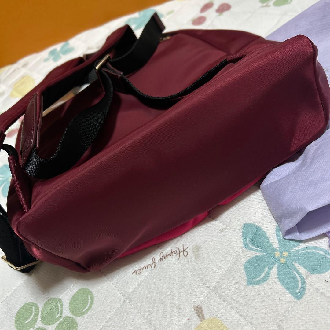 新品Paul Smithポールスミス牛革リュック　ワインレッド赤ピンク