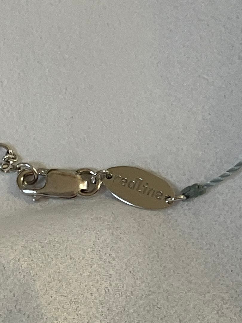 redLineブレスレット　ホワイトゴールドダイヤレッドラインスターブレスレット