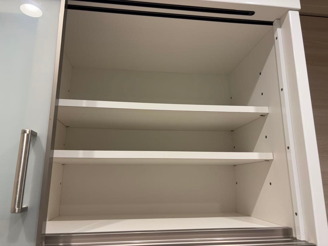 ホワイト木目調収納キャビネット ニトリ 幅120 快適