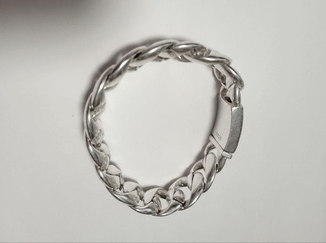 ブレスレット　Silver925　シルバー925　太め　メンズ