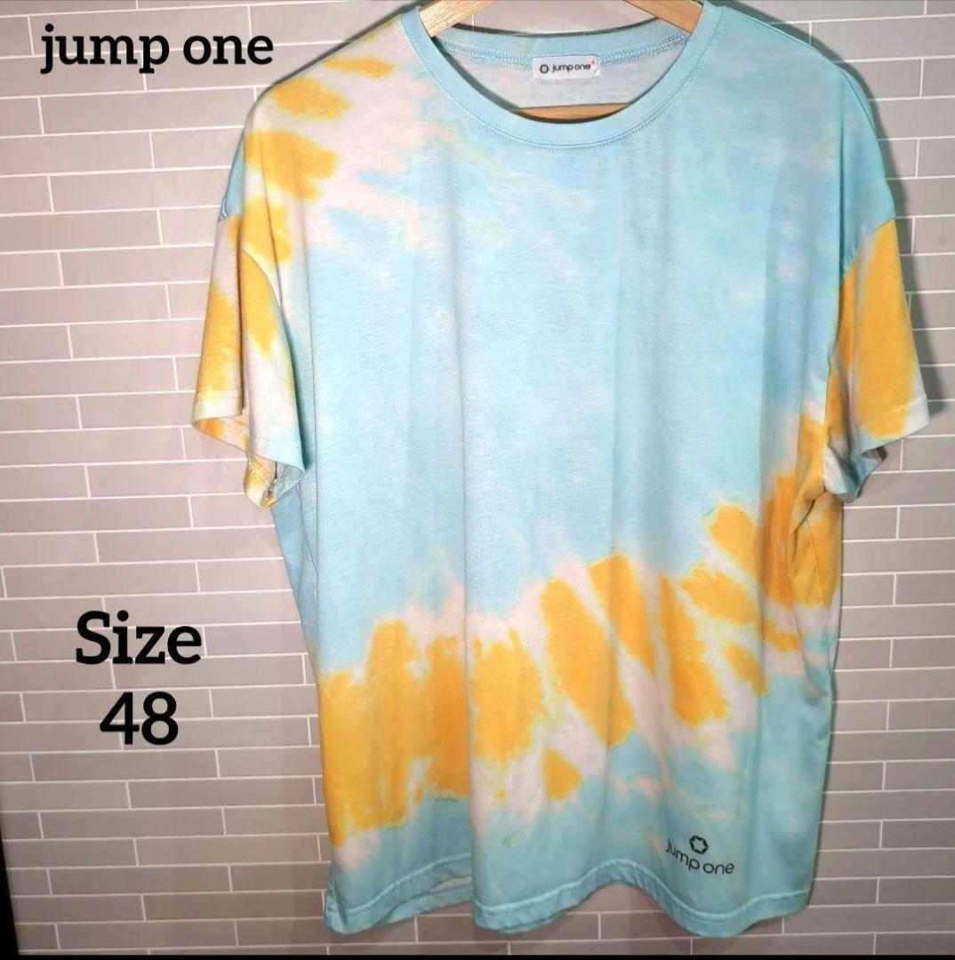 美品】 ジャンプワン jumpone タイダイ Tシャツ 48 ブルー