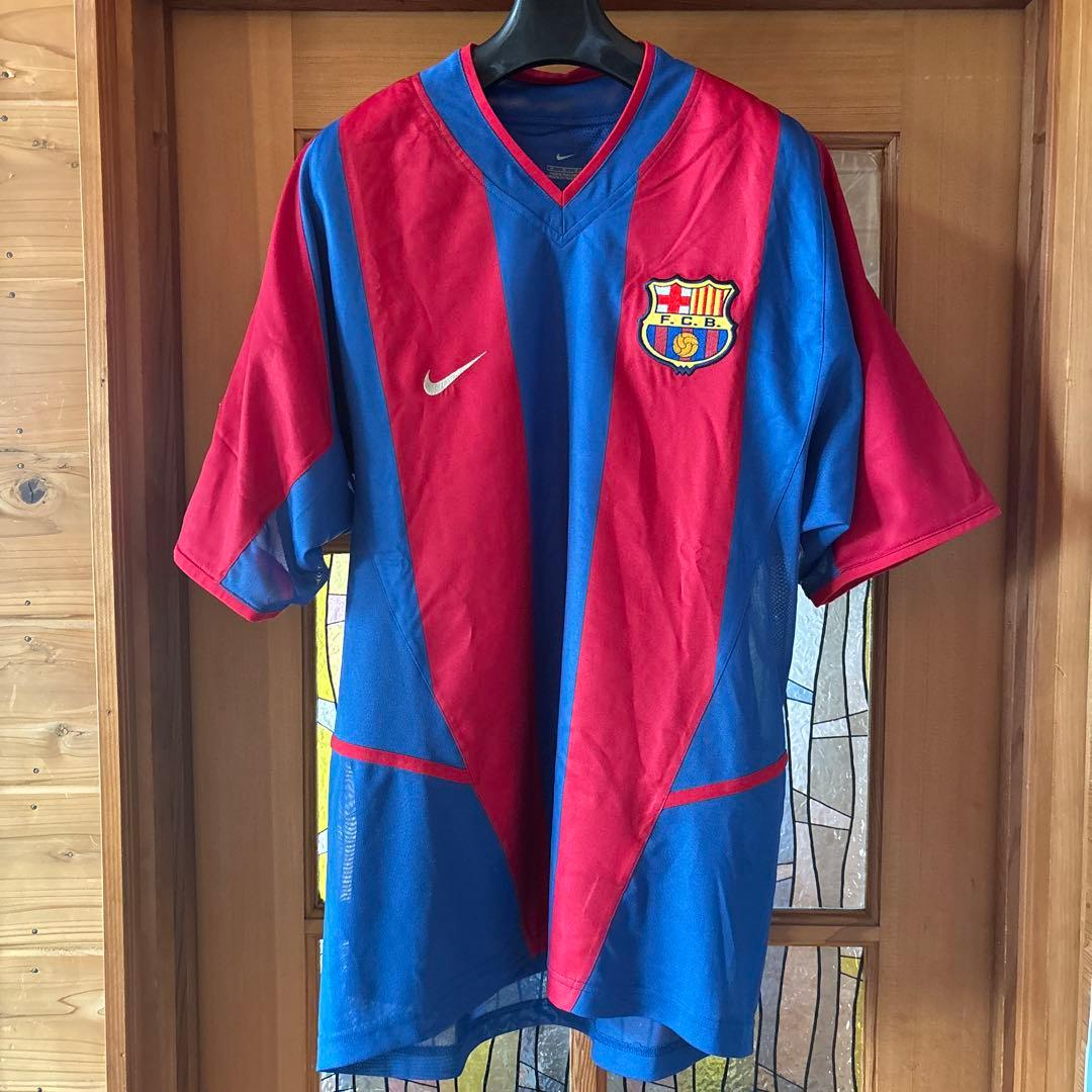 NIKE製 2002-03 FCバルセロナ 1st ホーム レプリカユニフォーム - メルカリ