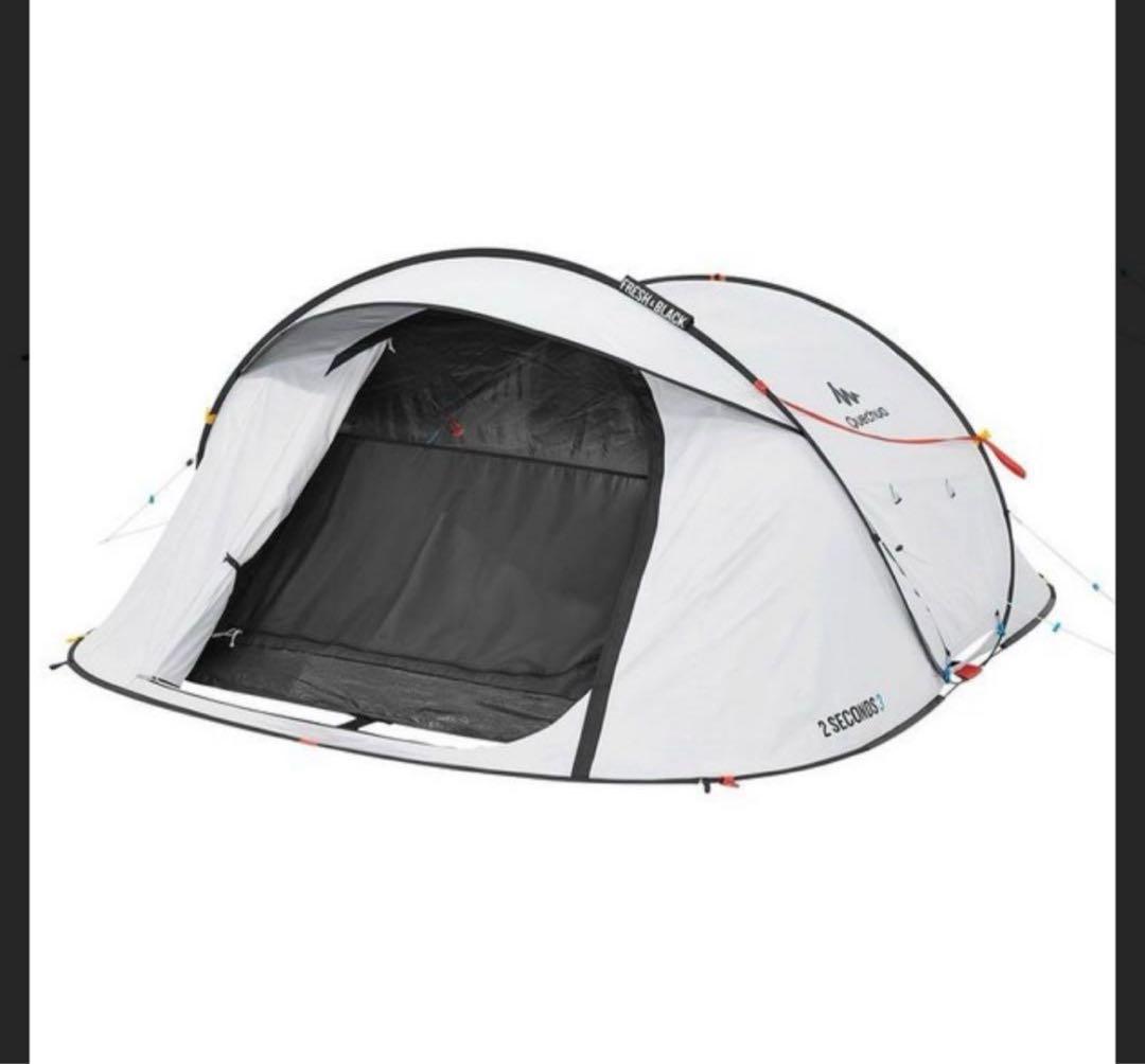 テント ケシュア 2 SECONDS 3 FRESH&BLACK 3人用