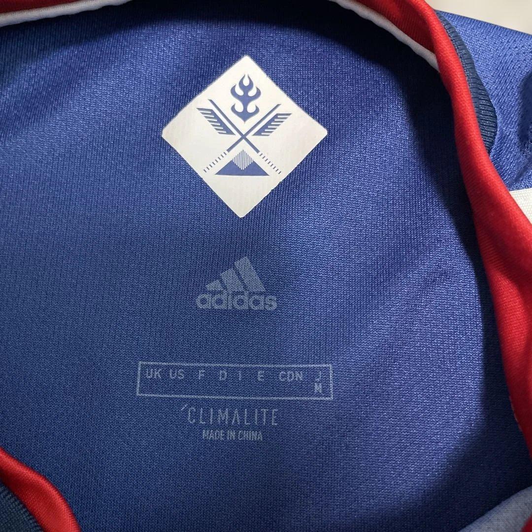 Adidas JFAサッカー日本代表 エンブレム刺繍 ユニフォーム 勝色 M