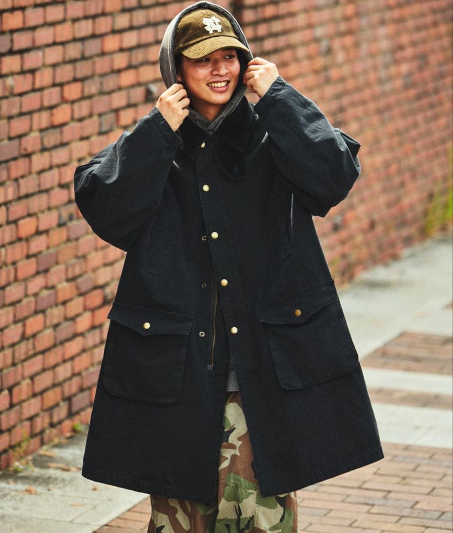 新品★NAUTICAノーティカヴィンテージライク クラッシュドダックコート