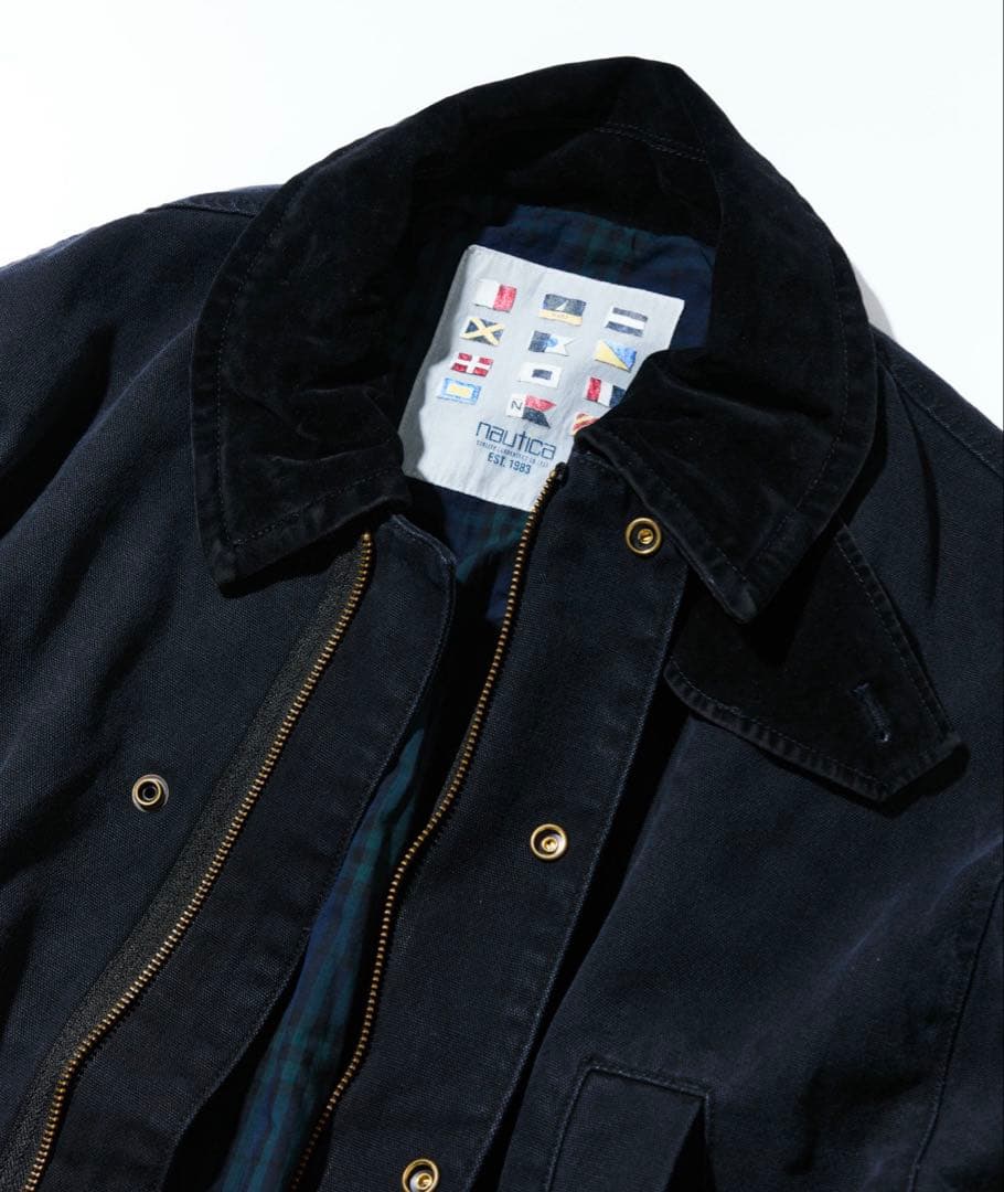 新品★NAUTICAノーティカヴィンテージライク クラッシュドダックコート