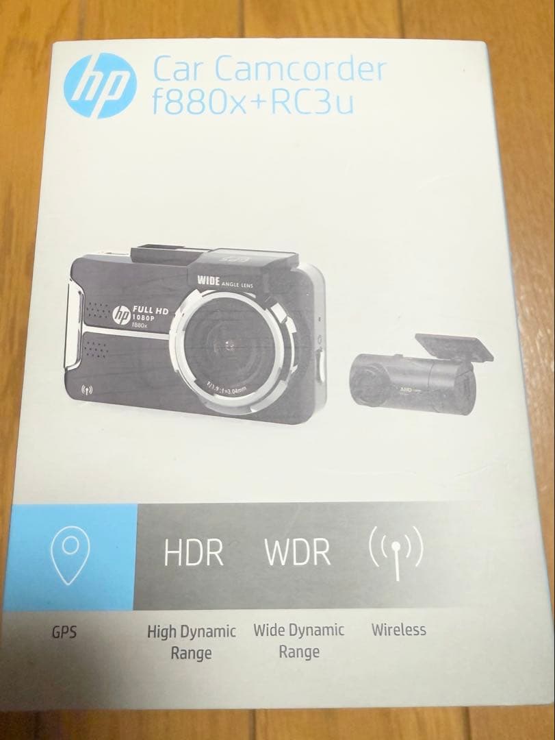 新品未使用 ドライブレコーダーHP F880X+RC3U おまけ付き！！