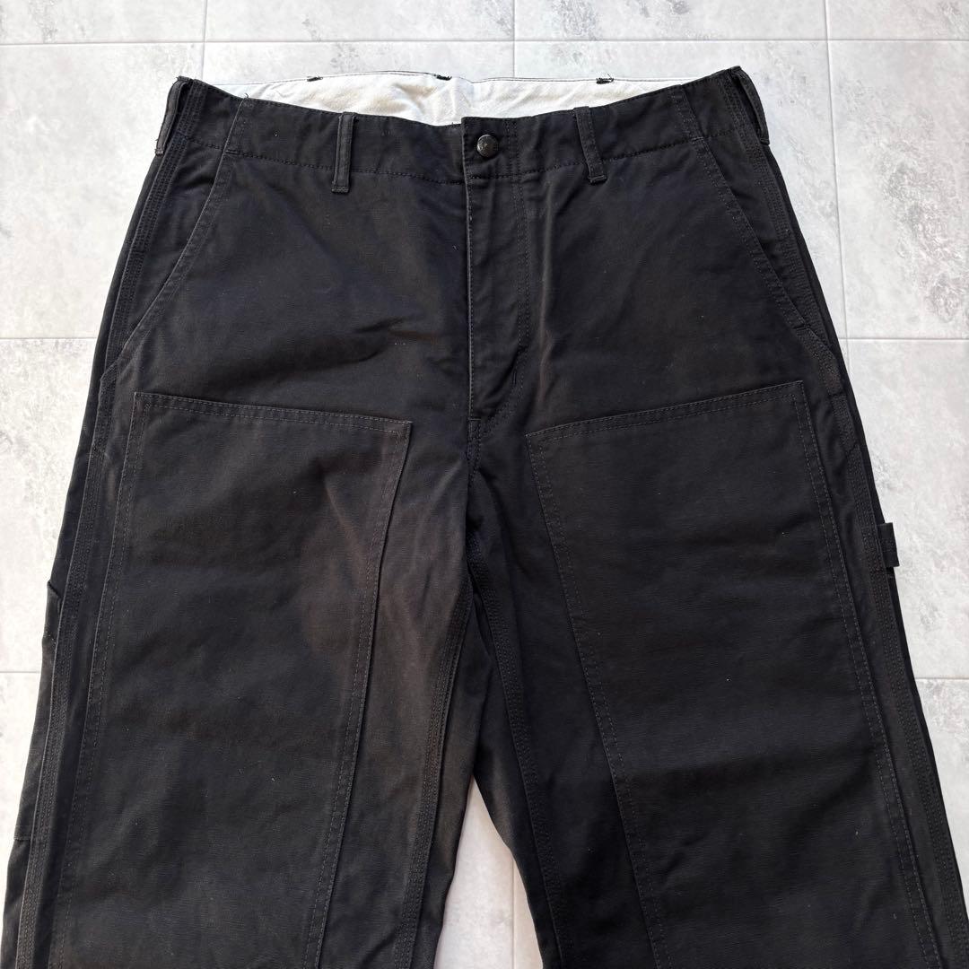 【超希少】エンジニアードガーメンツ ダブルニー ペインターダックパンツ ブラック