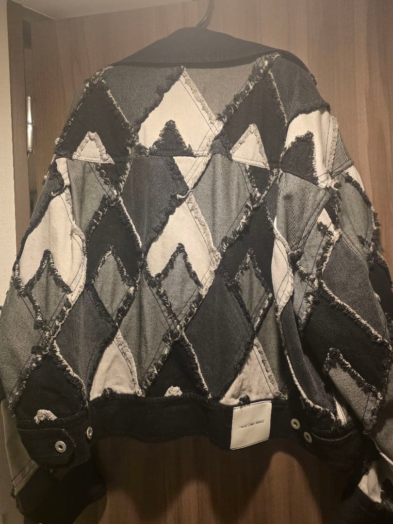 圷*様 Feng Chen Wang ダイヤモンドパターン デニムジャケット