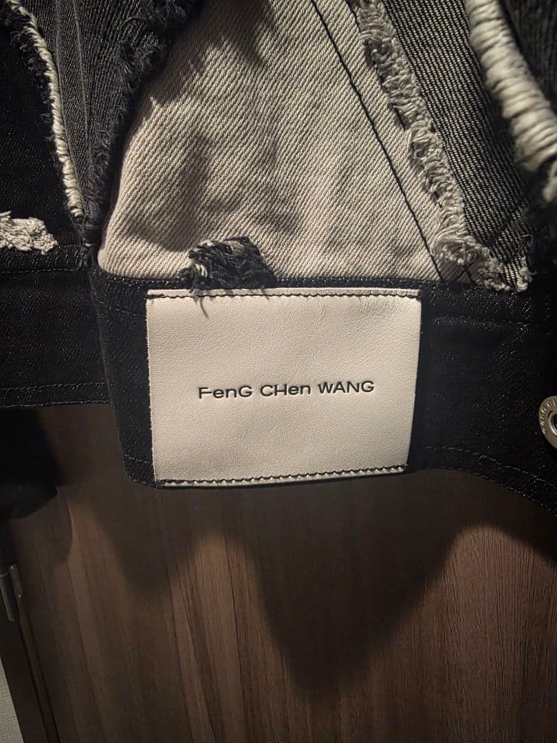 圷*様 Feng Chen Wang ダイヤモンドパターン デニムジャケット