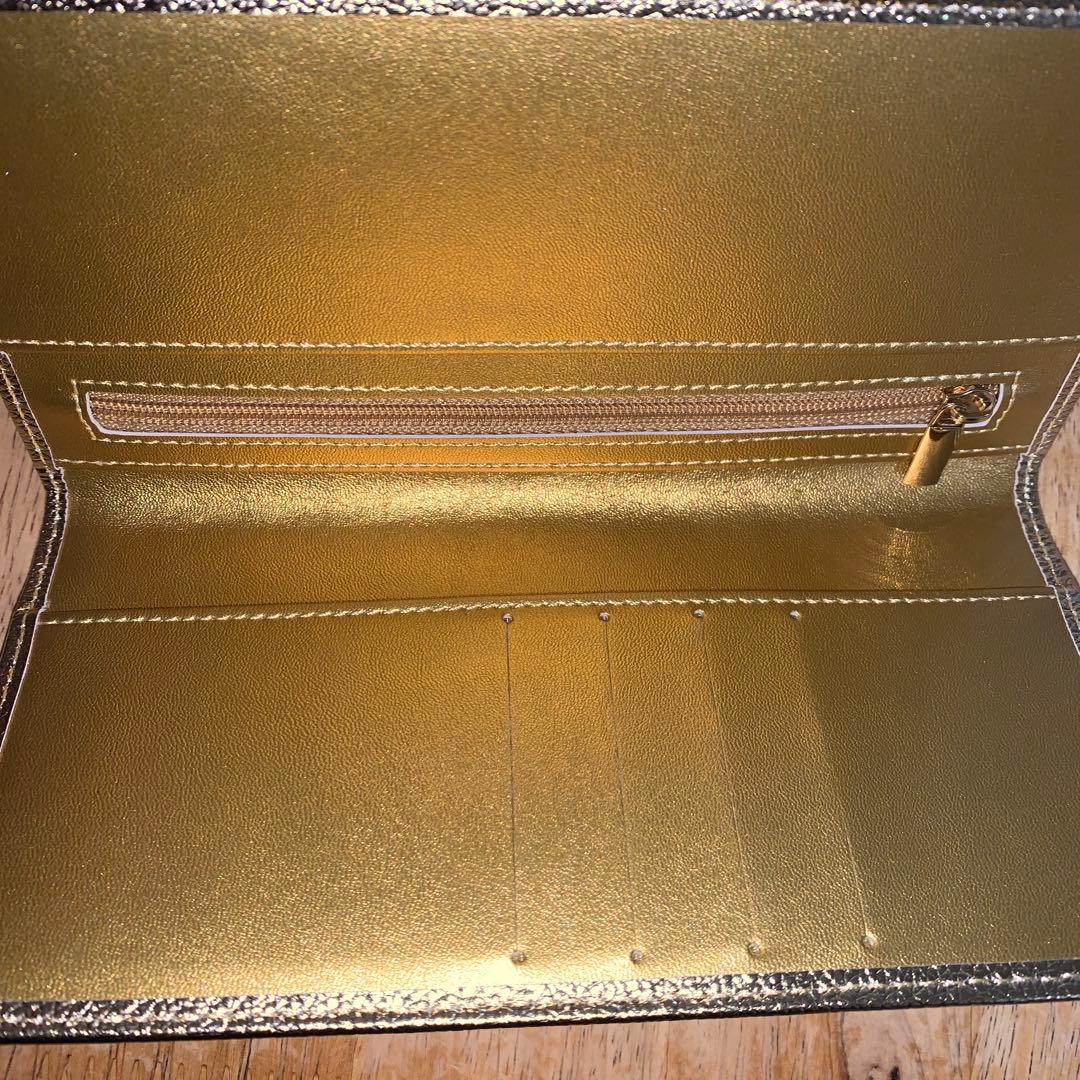 【新品未使用】皇居 長財布 ゴールド 東御苑本丸　牛皮　即日発送‼️