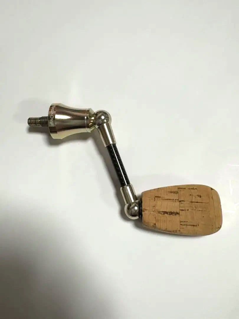 ロデオクラフト ハンドル 40mm コルクノブ ゴールド シマノ用