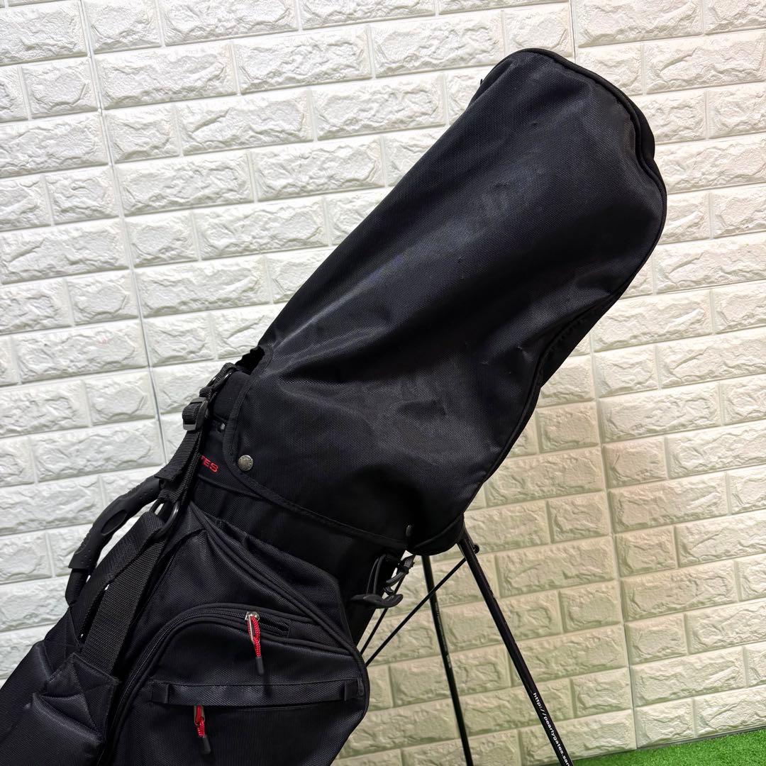 パーリーゲイツ　スタンド式　キャディーバッグ　黒　超軽量　収納多数　すぐ使える