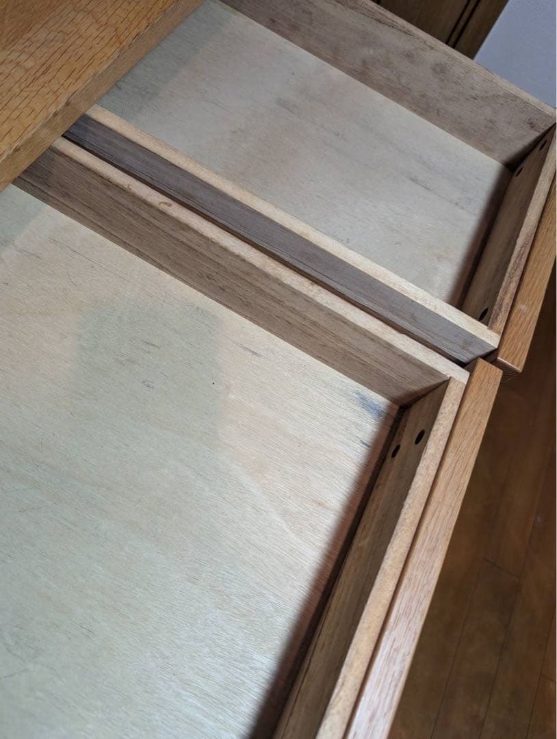 ■送料込■無印良品 木製デスク オーク材 110 事務 学習 勉強机 テーブル