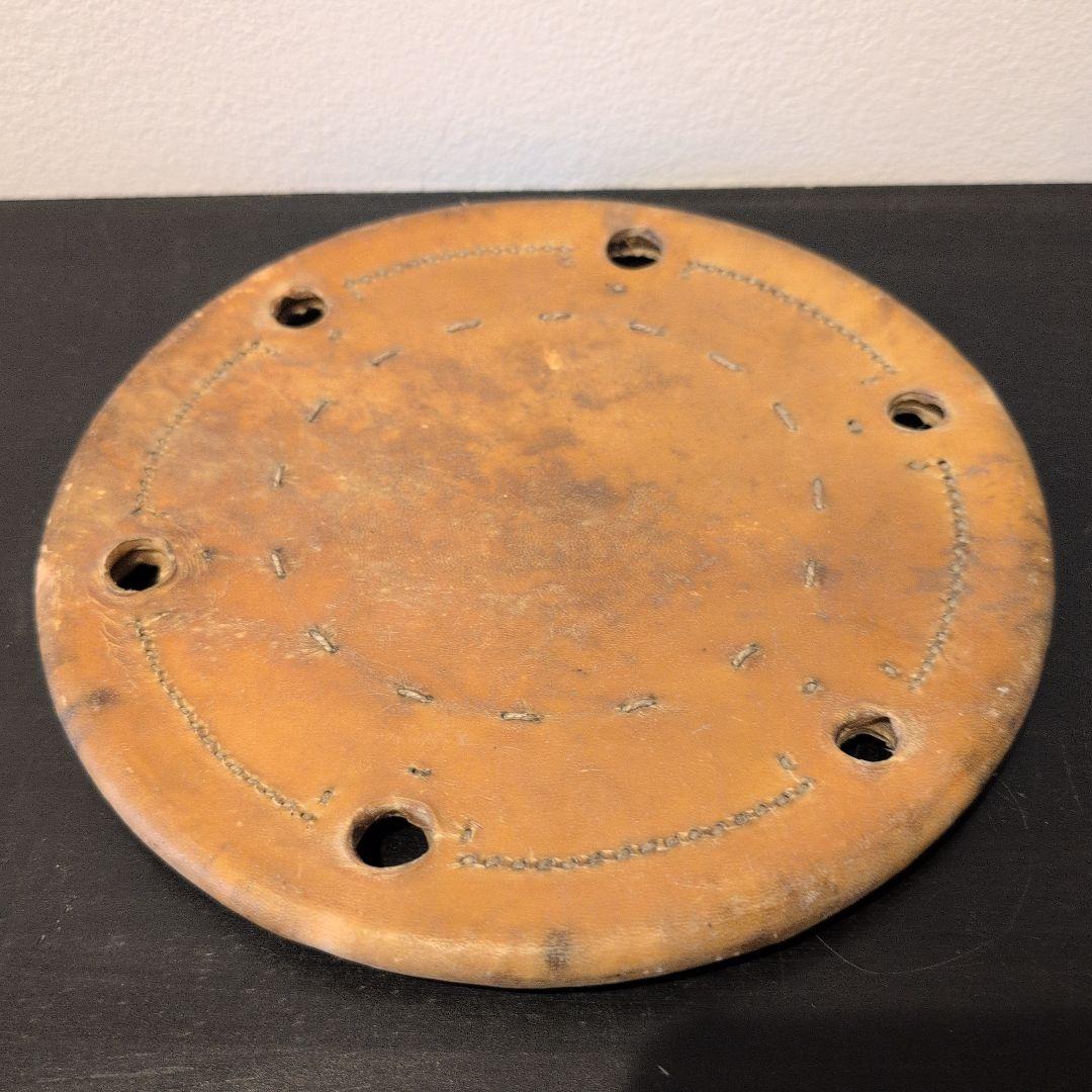 仏具　江戸寛政期　鉦吾　一心撞木　大鼓の打面（2枚）