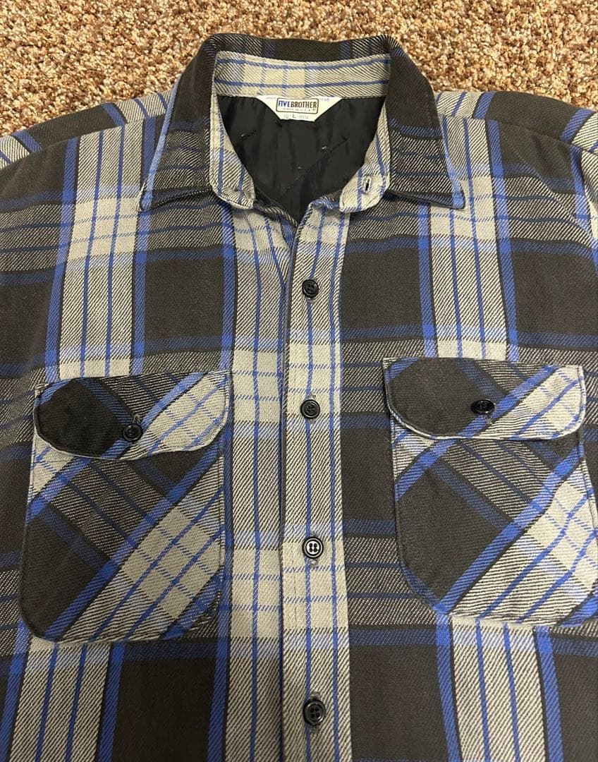 90s USA製 FIVEBROTHER キルティング ネルシャツ 楽天市場】90s USA製 中綿 キルティング ライナー付き チェック 長袖