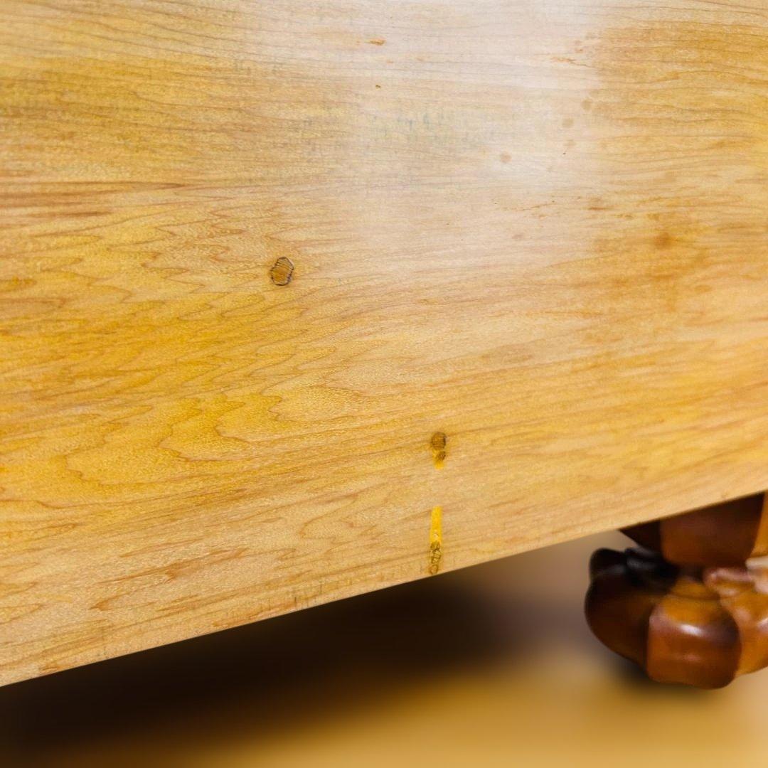 高級】本榧 脚付碁盤 4.8寸 天地柾 柾目 ヘソ有り 19路盤 15kg