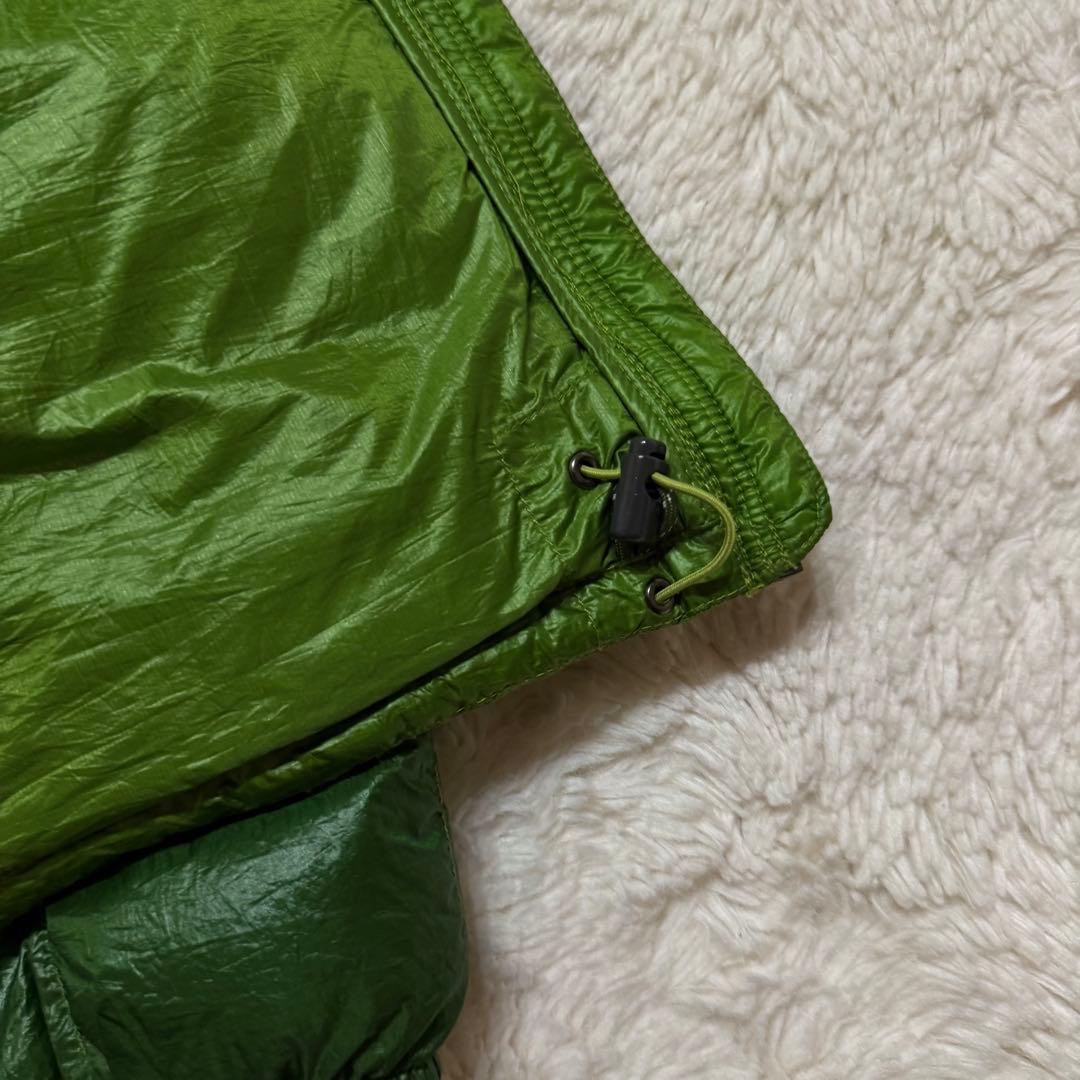 XL/モンベル 800FP スペリオダウンパーカ グリーン バイカラー