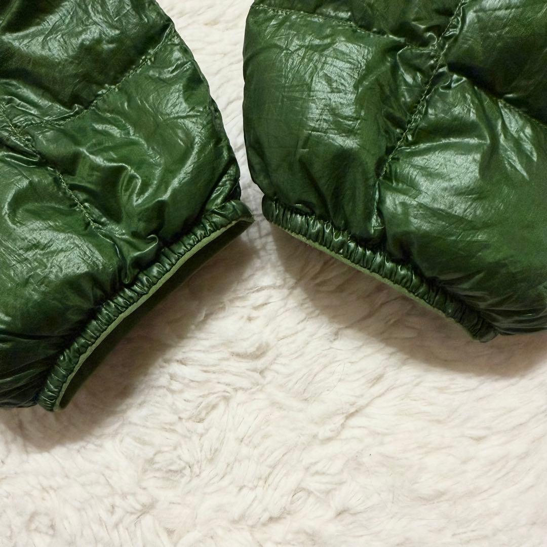 XL/モンベル 800FP スペリオダウンパーカ グリーン バイカラー