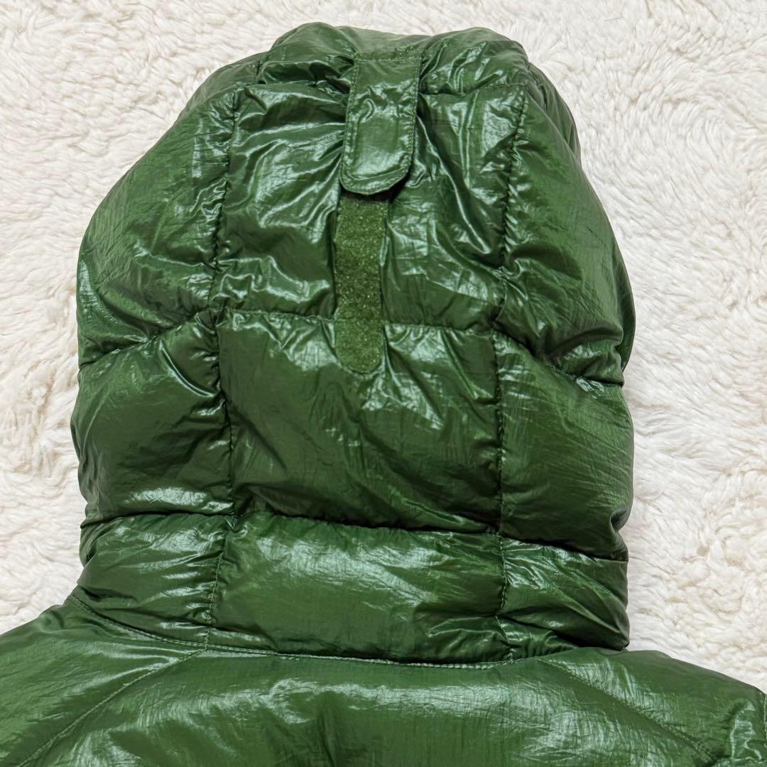XL/モンベル 800FP スペリオダウンパーカ グリーン バイカラー