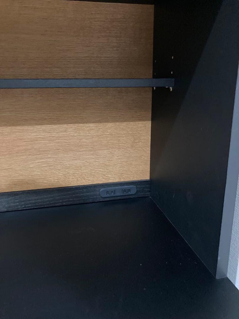 【送料込み!】モモナチュラル　CUPBOAD HOLM 980 BK 食器棚