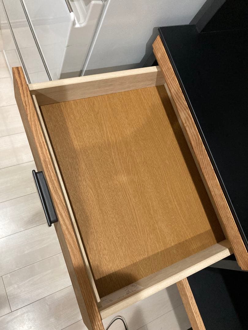 【送料込み!】モモナチュラル　CUPBOAD HOLM 980 BK 食器棚