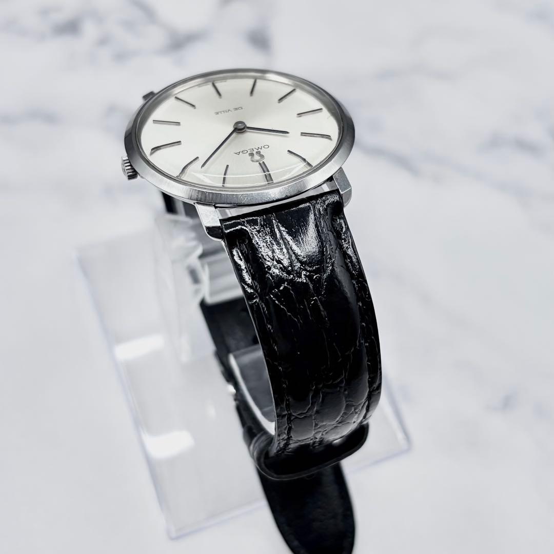 OH／美品】オメガ デ・ヴィル 手巻き 111.077 二針ドレスウォッチ