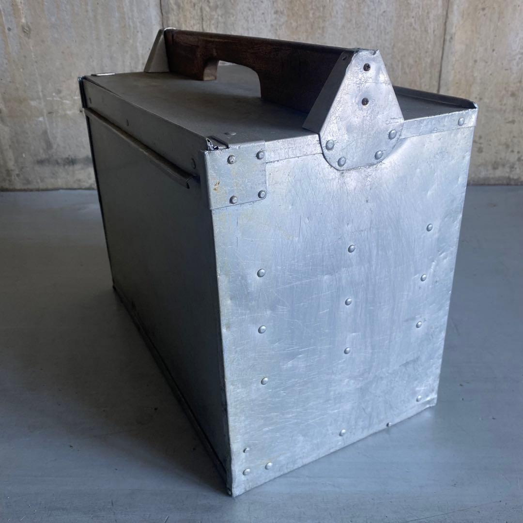 岡持ち おかもち 横長 大型 昭和レトロ ヴィンテージ レトロ 古道具 ④