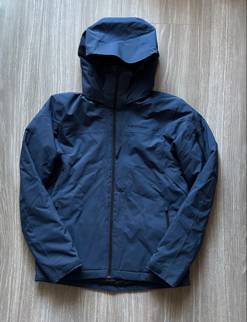 美品 ピークパフォーマンス シェル ジャケット パンツ セット ネイビー M