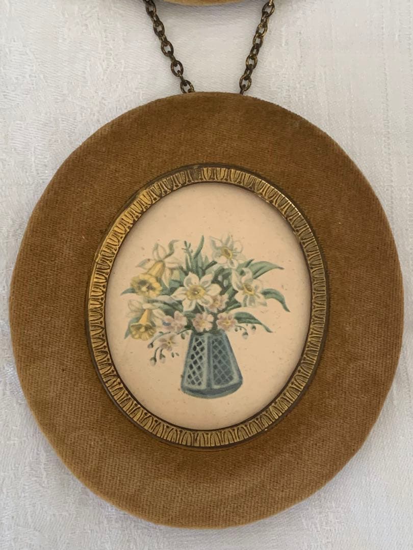 さあや　　フレーム　２連　リボンモチーフ　ブロカント