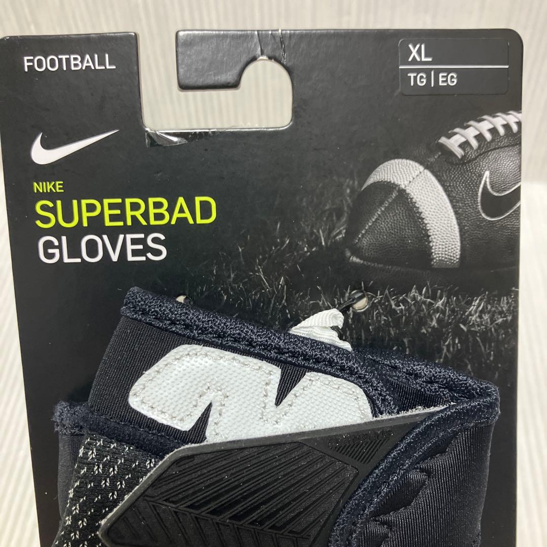 送料無料 新品 NIKE アメフト グローブSUPERBAD GLOVES XL