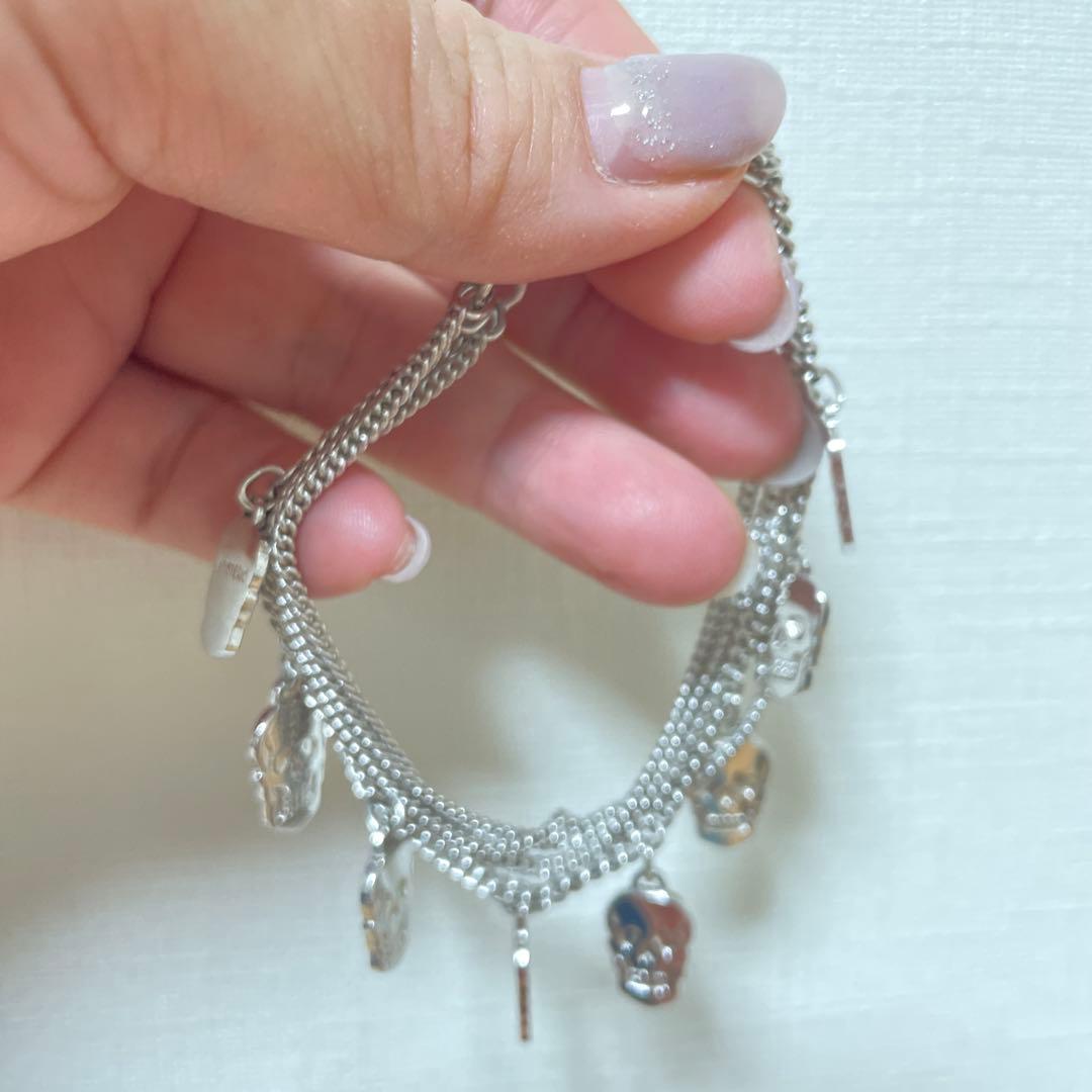 極美品☆ヒステリックグラマー☆スカルチャームブレスレット☆ヒス