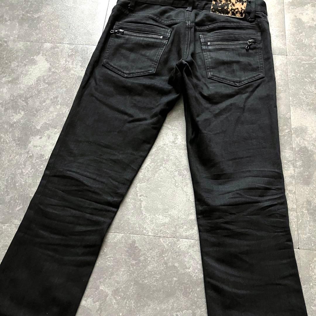 00s SHELLAC black semi-flared denim Y2K お 得 な 通販 サイト