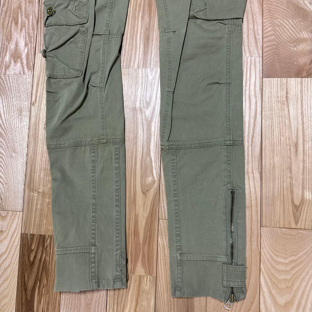希少 RALPH LAURENカーゴパンツ カーキ ストレッチ　スキニー