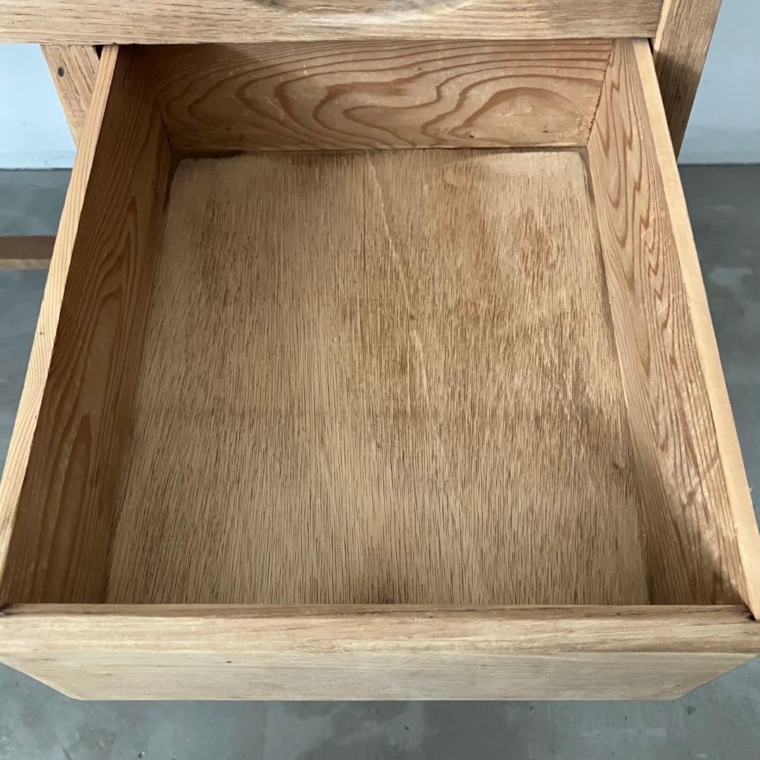 レトロ　アンティーク　古道具　古家具　剥離　ストリップド　机　テーブル　昭和