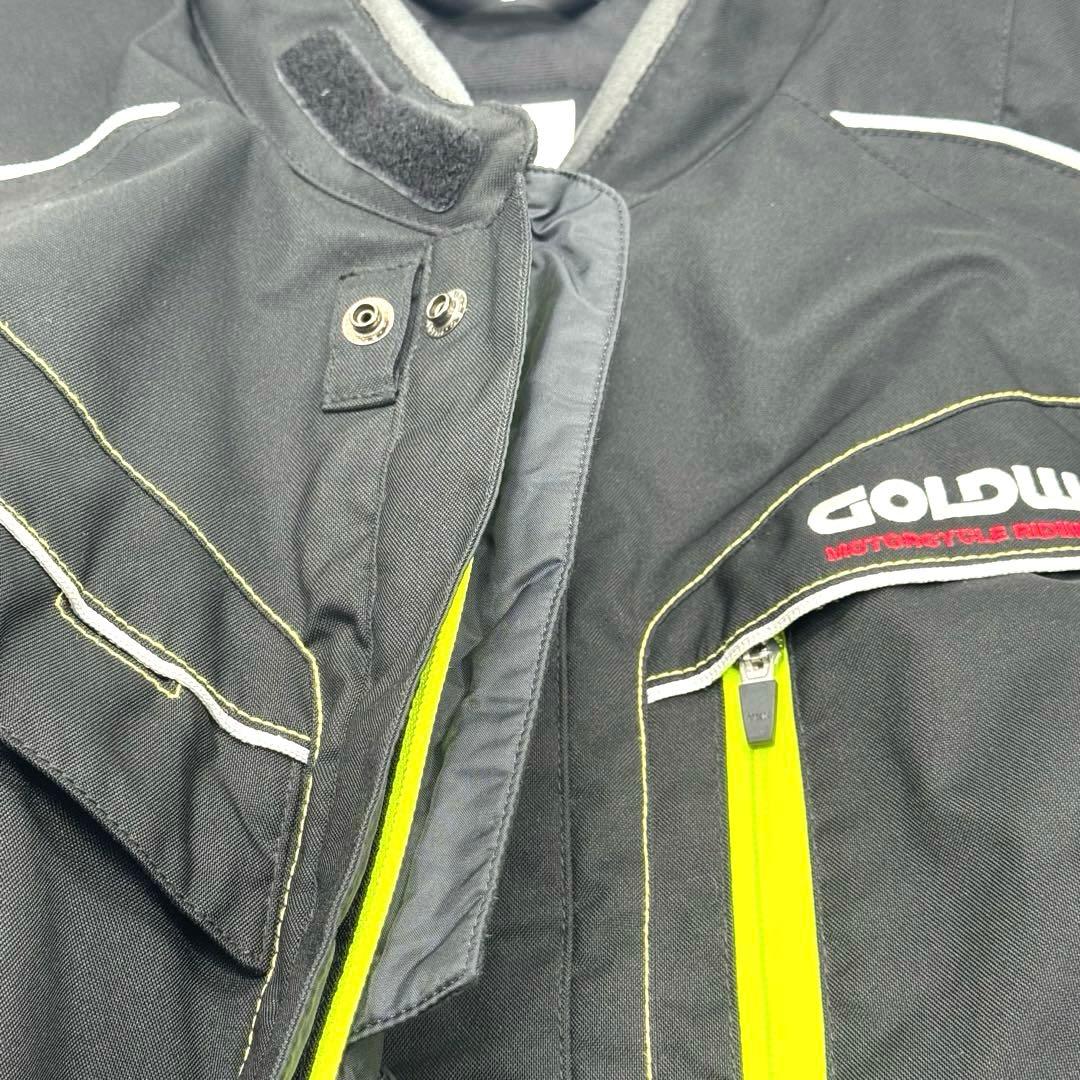 GOLDWIN ゴールドウィン　バイク　ロングジャケット 黒黄　メンズ L 美品