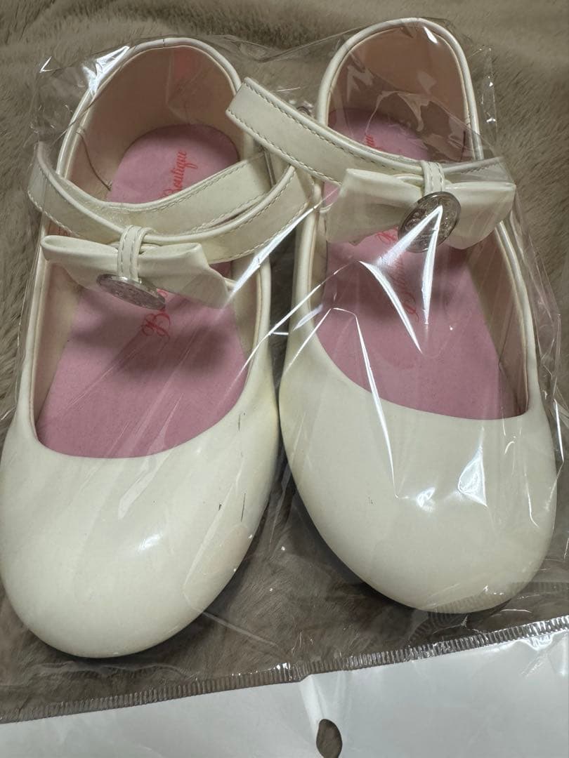 ビビディバビディブティック　3点セット 靴、サッシュ付き　ベル 130 22cm