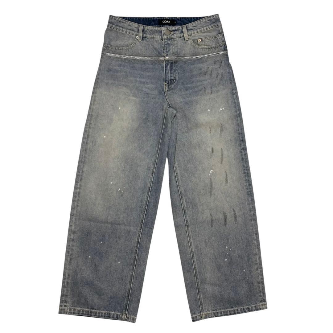 goar.archive ZIPPER WAIST DENIM BLUE S - メルカリ