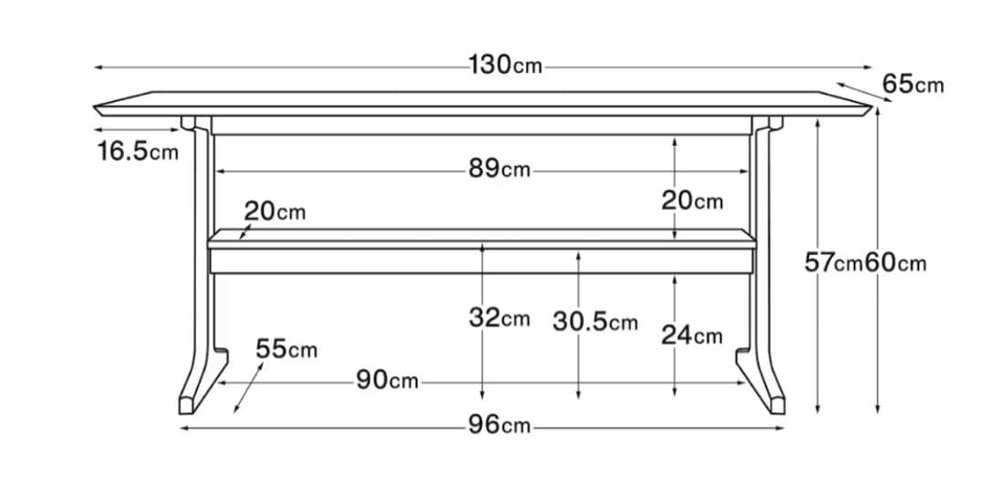 無印良品　リビングでもダイニングでもつかえるテーブル2 オーク材　ローテーブル